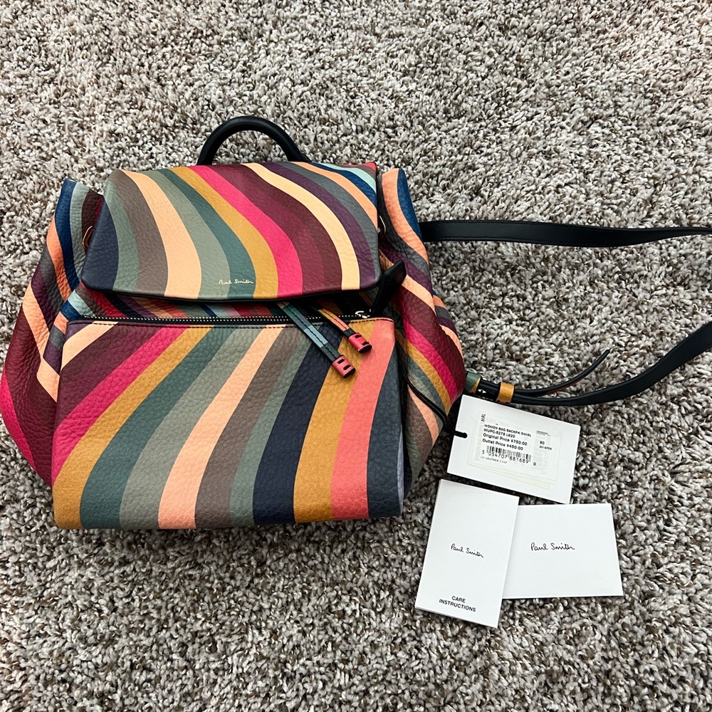 Paul Smith Vibrant Striped Backpack - Picture 5 of 7